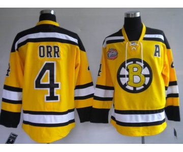 nhl jerseys boston bruins #4 bobby orr yellow[winter classic ]