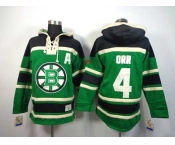 nhl jerseys boston bruins #4 orr green[pullover hooded sweatshirt patch A]