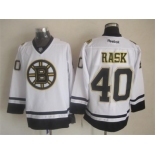 nhl jerseys boston bruins #40 tuukka rask white [new]