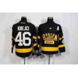 nhl jerseys boston bruins #46 krejci black[new][patch A]