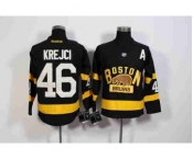 nhl jerseys boston bruins #46 krejci black[new][patch A]