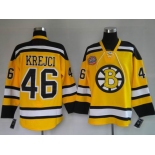 nhl  jerseys boston bruins #46 krejci yellow [winter classic]