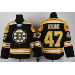 nhl jerseys boston bruins #47 krug black