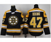 nhl jerseys boston bruins #47 krug black