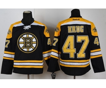 nhl jerseys boston bruins #47 krug black