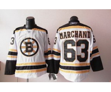 nhl jerseys boston bruins #63 marchand white