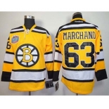 nhl jerseys boston bruins #63 marchand yellow[winter classic]