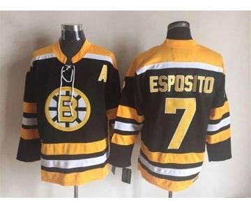 nhl jerseys boston bruins #7 esposito black[m&n][patch A]