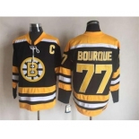 nhl jerseys boston bruins #77 bourque black[m&n][patch C]