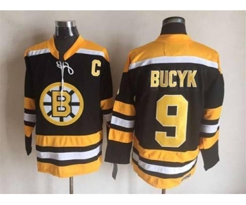 nhl jerseys boston bruins #9 bucyk black[m&n][patch C]