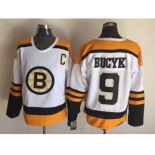 nhl jerseys boston bruins #9 bucyk white[m&n][patch C]