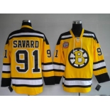 nhl  jerseys boston bruins #91 yellow [winter classic]