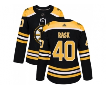 Women Adidas Boston Bruins #40 Tuukka Rask Black Home Authentic Stitched NHL Jersey