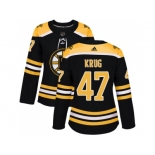 Women Adidas Boston Bruins #47 Torey Krug Black Home Authentic Stitched NHL Jersey