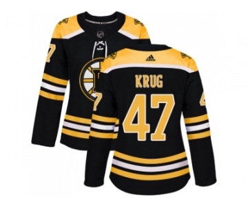 Women Adidas Boston Bruins #47 Torey Krug Black Home Authentic Stitched NHL Jersey