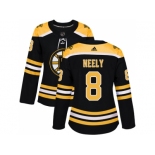 Women Adidas Boston Bruins #8 Cam Neely Black Home Authentic Stitched NHL Jersey