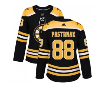 Women Adidas Boston Bruins #88 David Pastrnak Black Home Authentic Stitched NHL Jersey