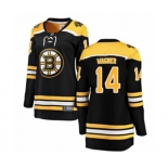 Women Boston Bruins #14 Chris Wagner Authentic Black Home Fanatics Branded Breakaway NHL Jersey