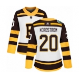 Women's Adidas Boston Bruins #20 Joakim Nordstrom Authentic White 2019 Winter Classic NHL Jersey