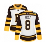 Women's Adidas Boston Bruins #8 Cam Neely Authentic White 2019 Winter Classic NHL Jersey