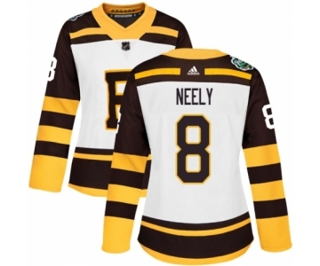 Women's Adidas Boston Bruins #8 Cam Neely Authentic White 2019 Winter Classic NHL Jersey