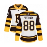 Women's Adidas Boston Bruins #88 David Pastrnak Authentic White 2019 Winter Classic NHL Jersey