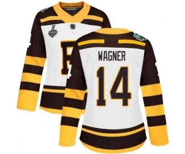 Women's Boston Bruins #14 Chris Wagner Authentic White Winter Classic 2019 Stanley Cup Final Bound Hockey Jersey