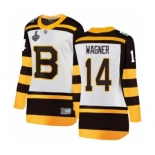 Women's Boston Bruins #14 Chris Wagner White Winter Classic Fanatics Branded Breakaway 2019 Stanley Cup Final Bound Hockey Jersey