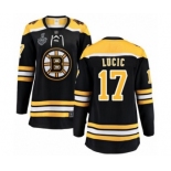 Women's Boston Bruins #17 Milan Lucic Authentic Black Home Fanatics Branded Breakaway 2019 Stanley Cup Final Bound Hockey Jersey