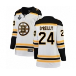 Women's Boston Bruins #24 Terry O'Reilly Authentic White Away Fanatics Branded Breakaway 2019 Stanley Cup Final Bound Hockey Jersey