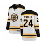 Women's Boston Bruins #24 Terry O'Reilly Authentic White Away Fanatics Branded Breakaway Hockey Jersey