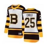 Women's Boston Bruins #25 Brandon Carlo White 2019 Winter Classic Fanatics Branded Breakaway NHL Jersey