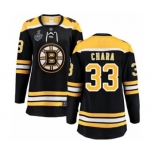 Women's Boston Bruins #33 Zdeno Chara Authentic Black Home Fanatics Branded Breakaway 2019 Stanley Cup Final Bound Hockey Jersey