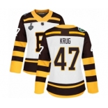 Women's Boston Bruins #47 Torey Krug Authentic White Winter Classic 2019 Stanley Cup Final Bound Hockey Jersey