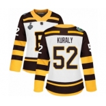 Women's Boston Bruins #52 Sean Kuraly Authentic White Winter Classic 2019 Stanley Cup Final Bound Hockey Jersey