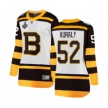 Women's Boston Bruins #52 Sean Kuraly White Winter Classic Fanatics Branded Breakaway 2019 Stanley Cup Final Bound Hockey Jersey