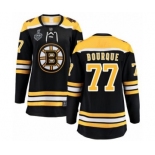 Women's Boston Bruins #77 Ray Bourque Authentic Black Home Fanatics Branded Breakaway 2019 Stanley Cup Final Bound Hockey Jersey