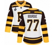 Women's Boston Bruins #77 Ray Bourque Authentic White Winter Classic 2019 Stanley Cup Final Bound Hockey Jersey