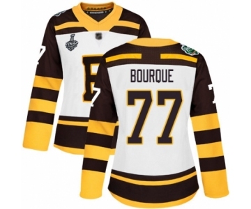 Women's Boston Bruins #77 Ray Bourque Authentic White Winter Classic 2019 Stanley Cup Final Bound Hockey Jersey