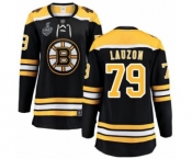 Women's Boston Bruins #79 Jeremy Lauzon Authentic Black Home Fanatics Branded Breakaway 2019 Stanley Cup Final Bound Hockey Jersey