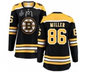 Women's Boston Bruins #86 Kevan Miller Authentic Black Home Fanatics Branded Breakaway 2019 Stanley Cup Final Bound Hockey Jersey