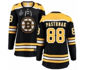 Women's Boston Bruins #88 David Pastrnak Authentic Black Home Fanatics Branded Breakaway 2019 Stanley Cup Final Bound Hockey Jersey