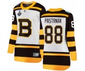 Women's Boston Bruins #88 David Pastrnak White Winter Classic Fanatics Branded Breakaway 2019 Stanley Cup Final Bound Hockey Jersey