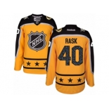 Women's Reebok Boston Bruins #40 Tuukka Rask Authentic Yellow Atlantic Division 2017 All-Star NHL Jersey