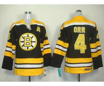 women nhl jerseys boston bruins #4 bobby orr black