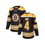 Youth Adidas Boston Bruins #4 Bobby Orr Black Home Authentic Stitched NHL Jersey