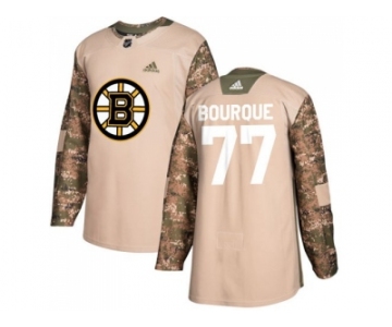 Youth Adidas Boston Bruins #77 Ray Bourque Camo Authentic 2017 Veterans Day Stitched NHL Jersey