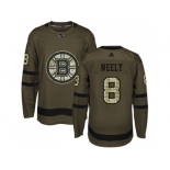 Youth Adidas Boston Bruins #8 Cam Neely Green Salute to Service Stitched NHL Jersey