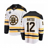 Youth Boston Bruins #12 Adam Oates Authentic White Away Fanatics Branded Breakaway 2019 Stanley Cup Final Bound Hockey Jersey