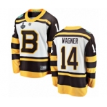 Youth Boston Bruins #14 Chris Wagner White Winter Classic Fanatics Branded Breakaway 2019 Stanley Cup Final Bound Hockey Jersey